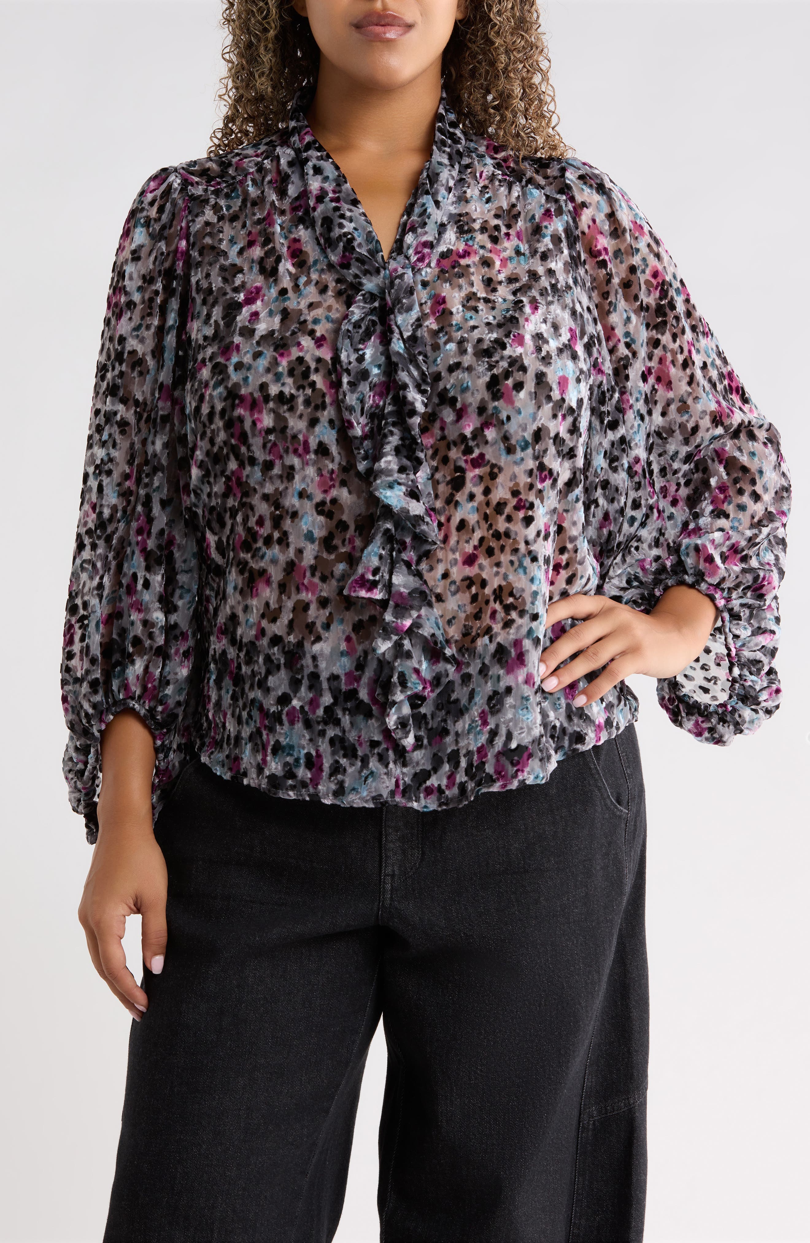 selected BLACK/ PLUM MULTI
