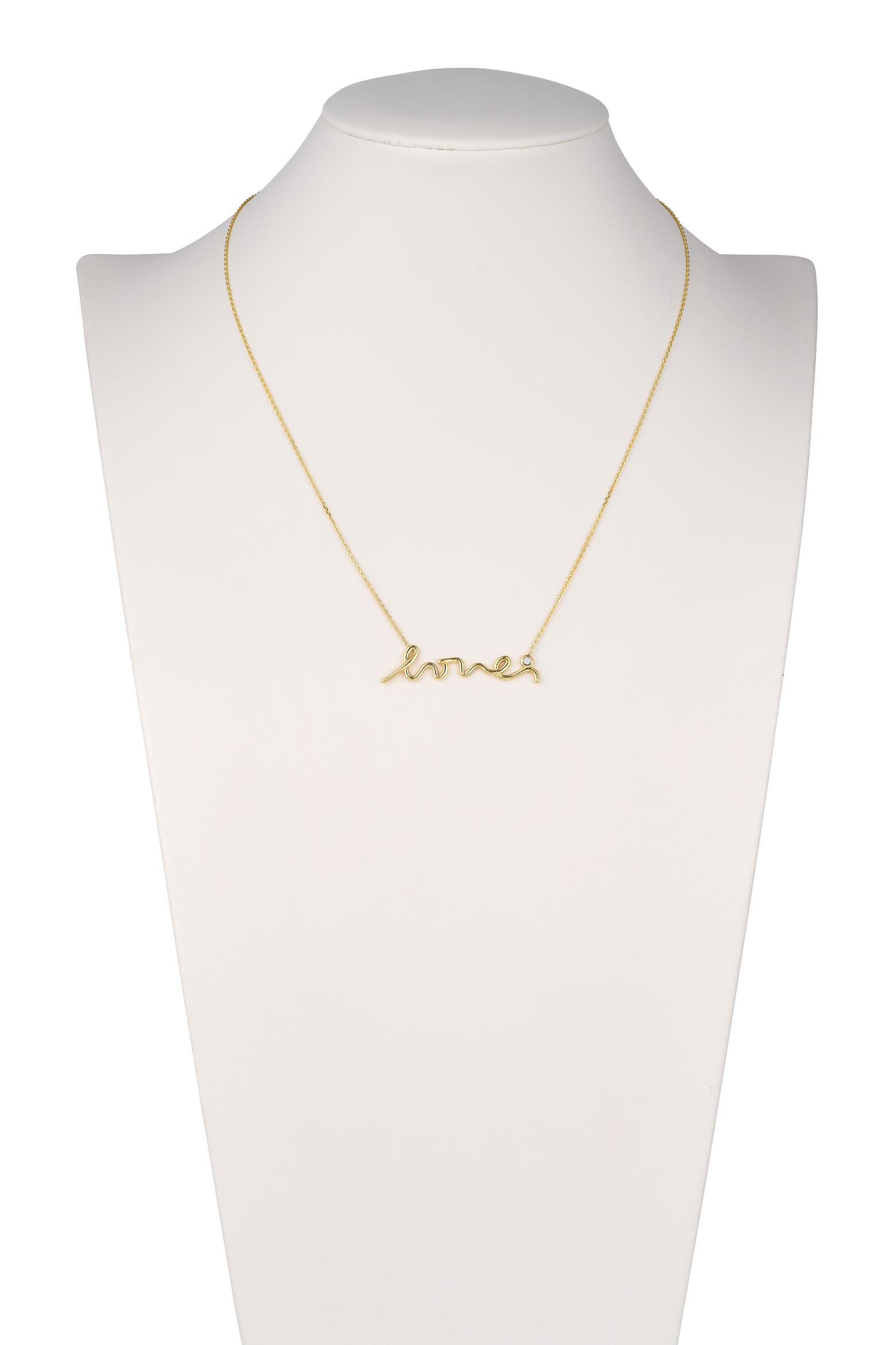 Diamond Scriptl HAWLEY ST Diamond Script Love Pendant Necklace - 3ct. (Women ...