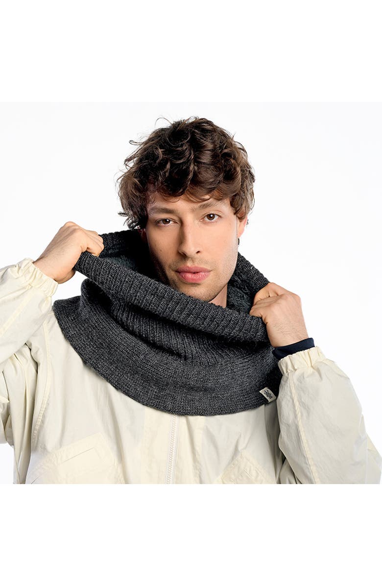 Nirvanna Designs Hank Neckwarmer, Alternate, color, Charcoal