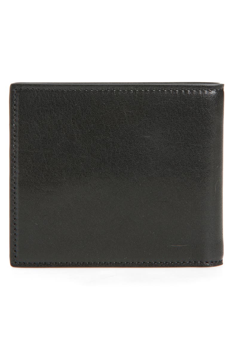 DG Logo Leather Bifold Wallet, Alternate, color, BLACK