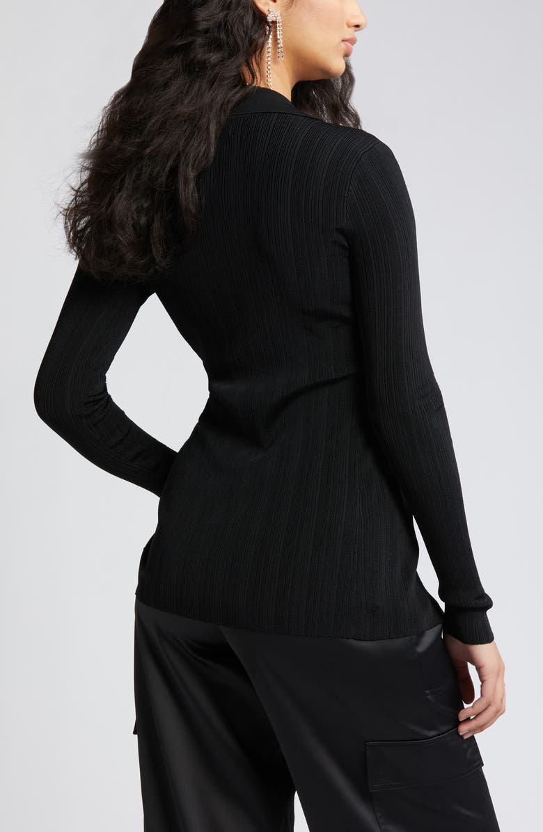 Open Edit Collar Rib Cardigan, Alternate, color, 