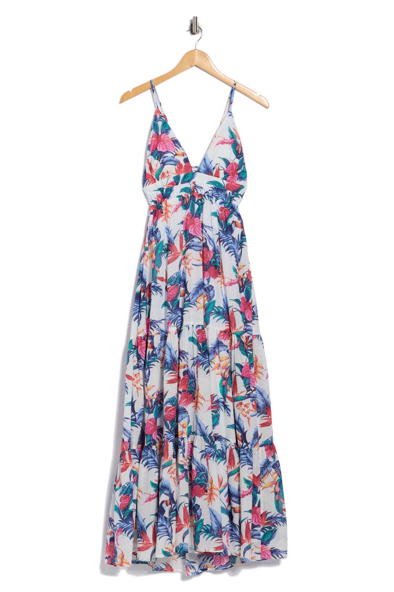 2 Can Tango Kailani Cotton Maxi Dress, Alternate, color, WHITE