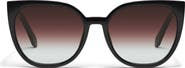 QUAY Staycation 57mm Gradient Cat Eye Sunglasses
