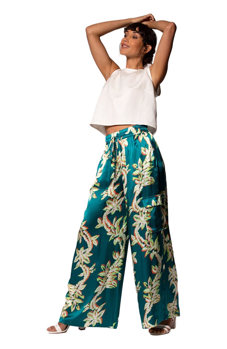 Tori Richard Lei of the Land Nikita Pant, Main, color, Deep Sea