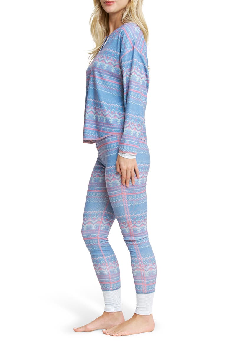 Cuddle Crew Pajamas, Alternate, color, DAYBREAK/ FAIRISLE