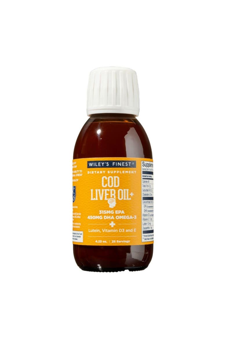 Cod Liver Oil - Orange Flavored Omega-3 Fish Oil Supplement - 765Mg(25 Servings), Main, color, None