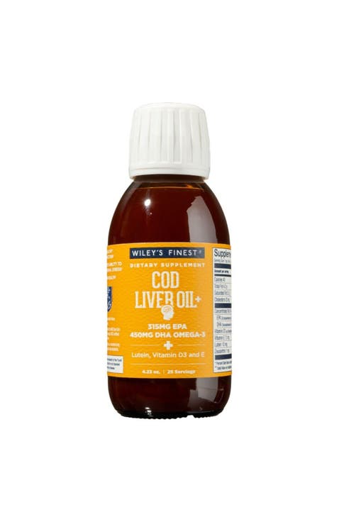 Cod Liver Oil - Orange Flavored Omega-3 Fish Oil Supplement - 765Mg (25 Servings)