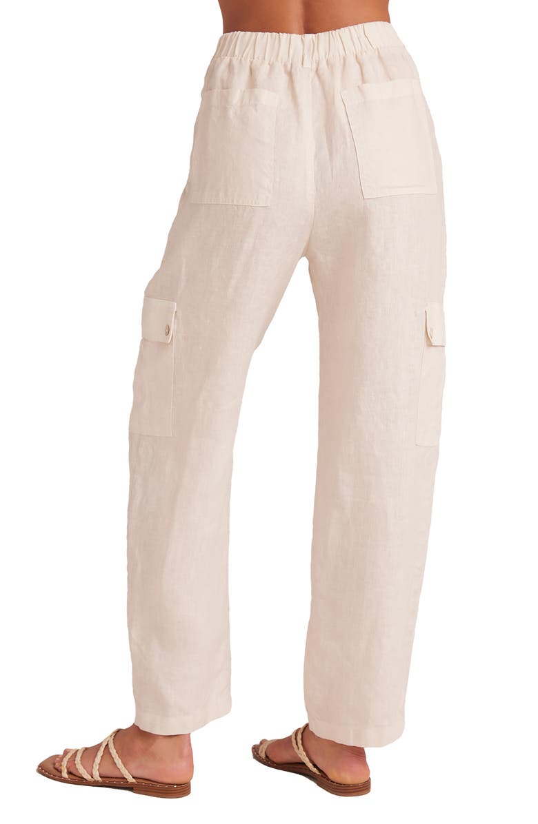 Bella Dahl Pleated Linen Cargo Pants, Alternate, color, 