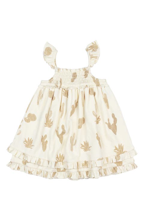 Smocked Organic Cotton Dress