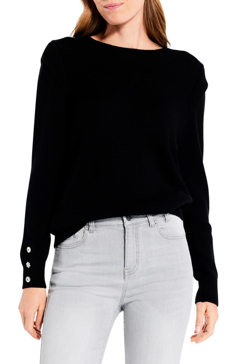 NIC+ZOE Playful Cuff Sweater, Main, color,