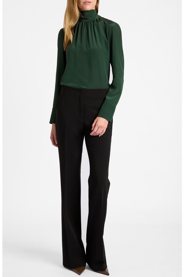 Phoenix Mock Neck Blouse, Alternate, color, Evergreen