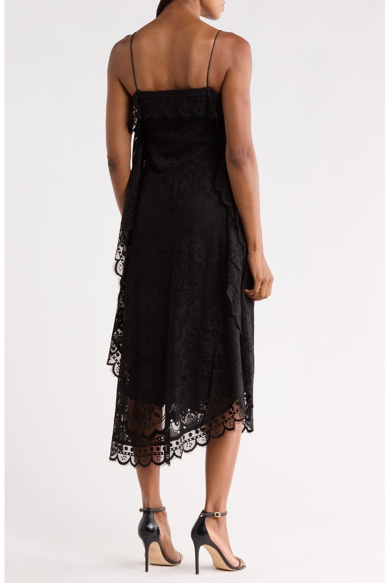 Doily Lace Dress, Alternate, color, BLACK