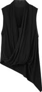 AllSaints Adaline Asymmetrical Faux Wrap Tank