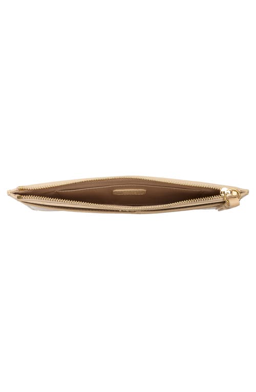 Chloé Croc Embossed Leather Zip Pouch