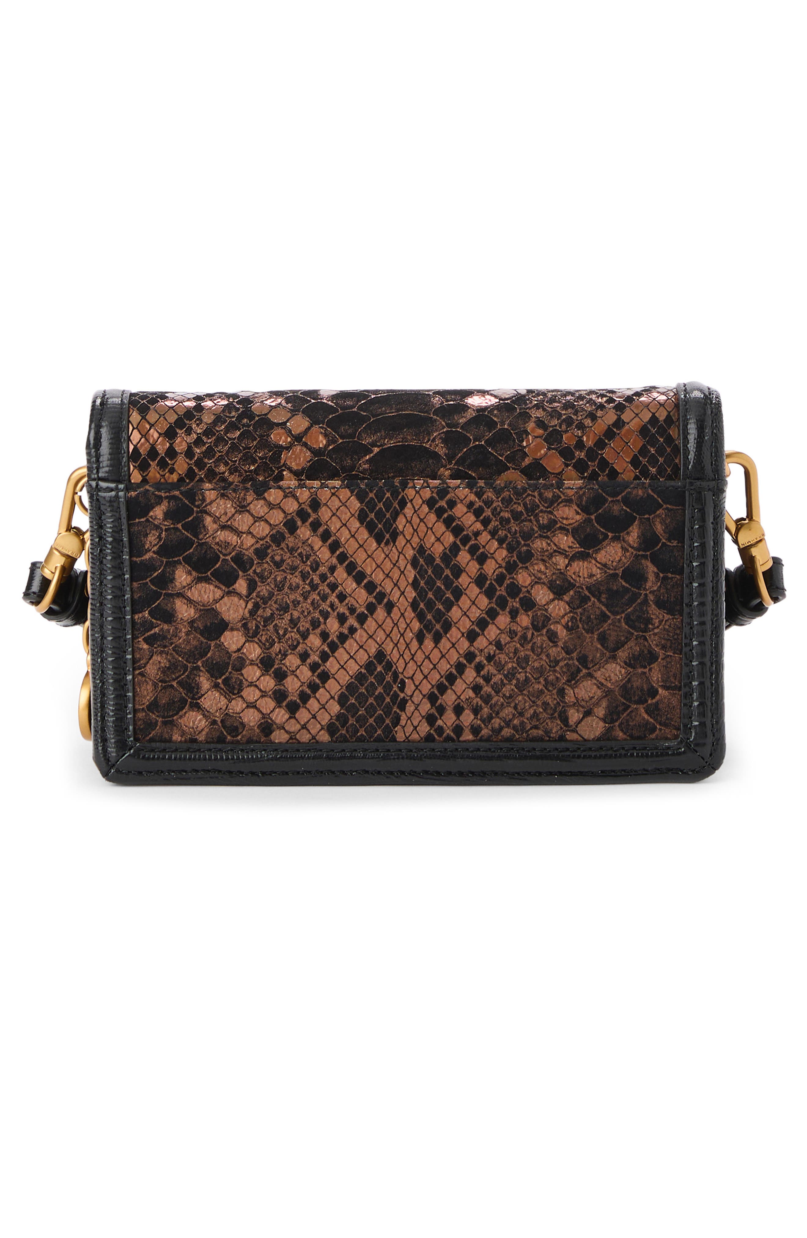 Brahmin Minuette Convertible Leather Crossbody Bag, Alternate, color, Bronze Captivate
