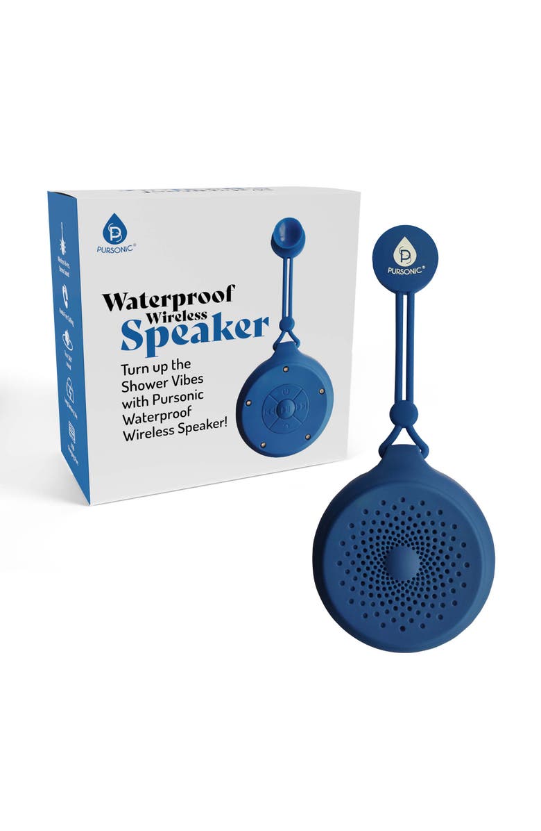 PURSONIC Waterproof Wireless Speaker, Main, color, Blue