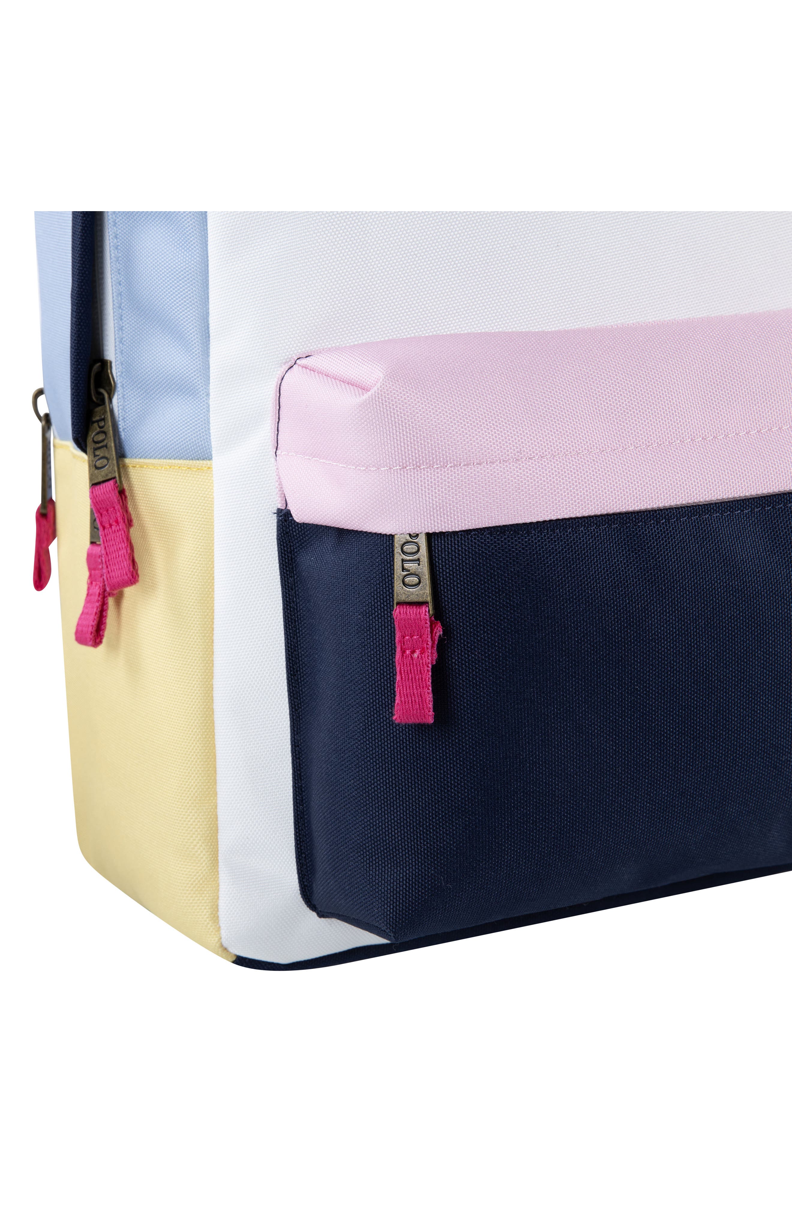 Ralph Lauren Kids' Colorblock Backpack, Alternate, color, White / Multi