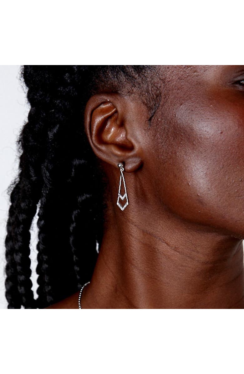 Lucy Quartermaine Tie Earrings, Alternate, color, Silver