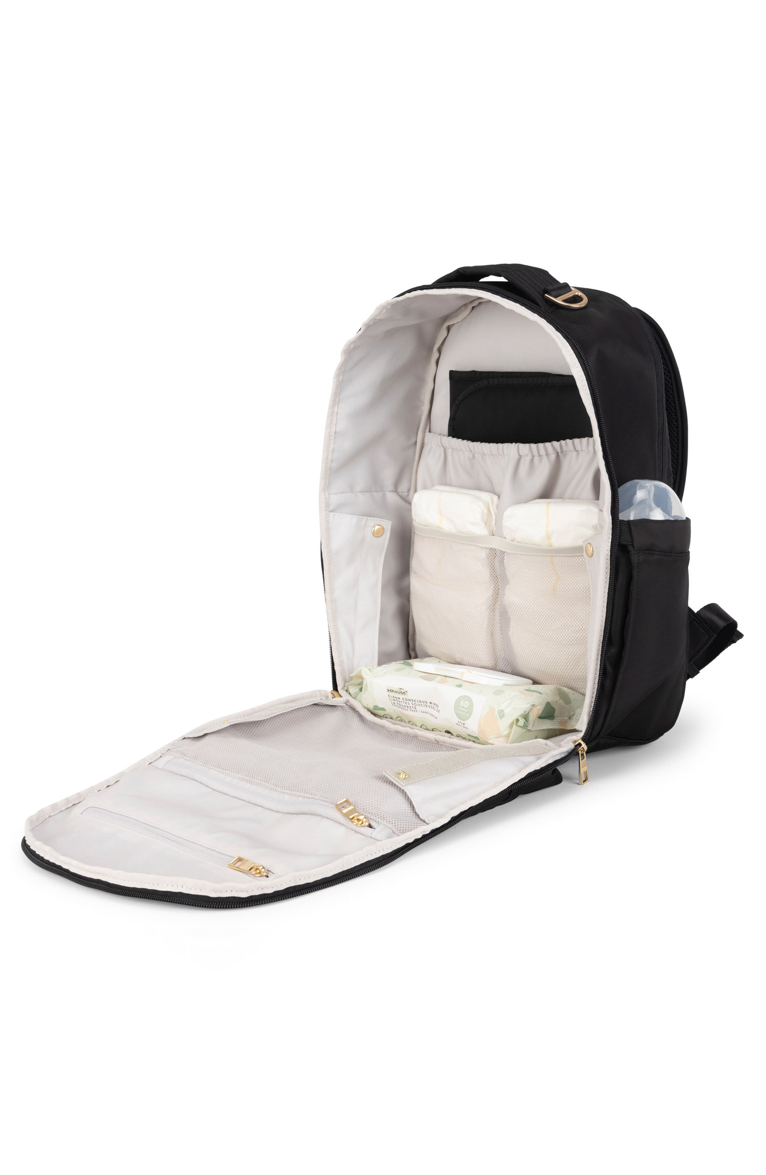 JuJuBe Classic Diaper Backpack, Alternate, color, Black