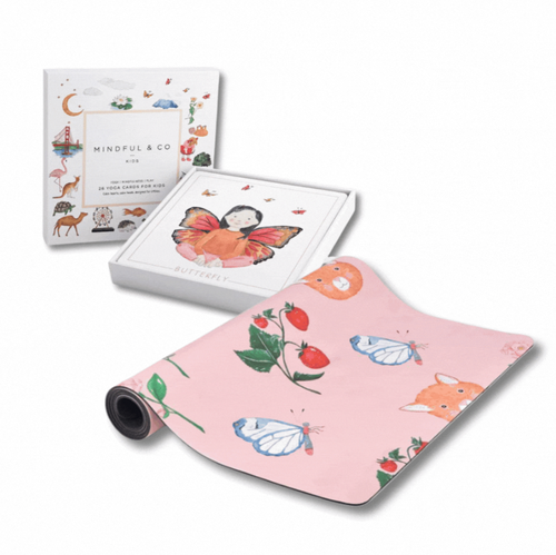 Mindful & Co Kids Beginner Yoga Bundle in Sweet Print  product