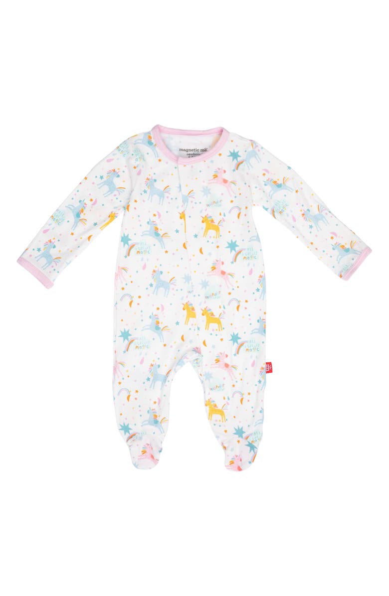 Magnetic Me Magic Glitter Sparkle Magnetic Footie, Main, color, White