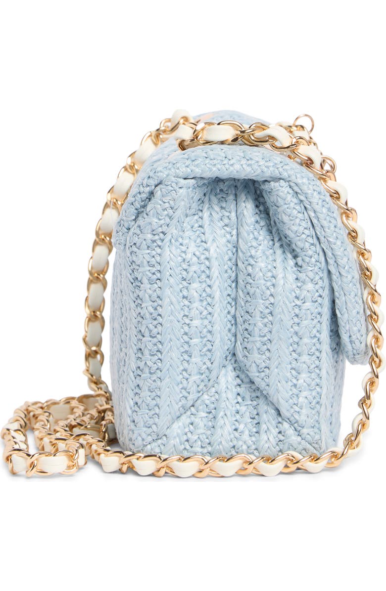 ALDO Adwiegan Woven Crossbody Bag, Alternate, color, Blue