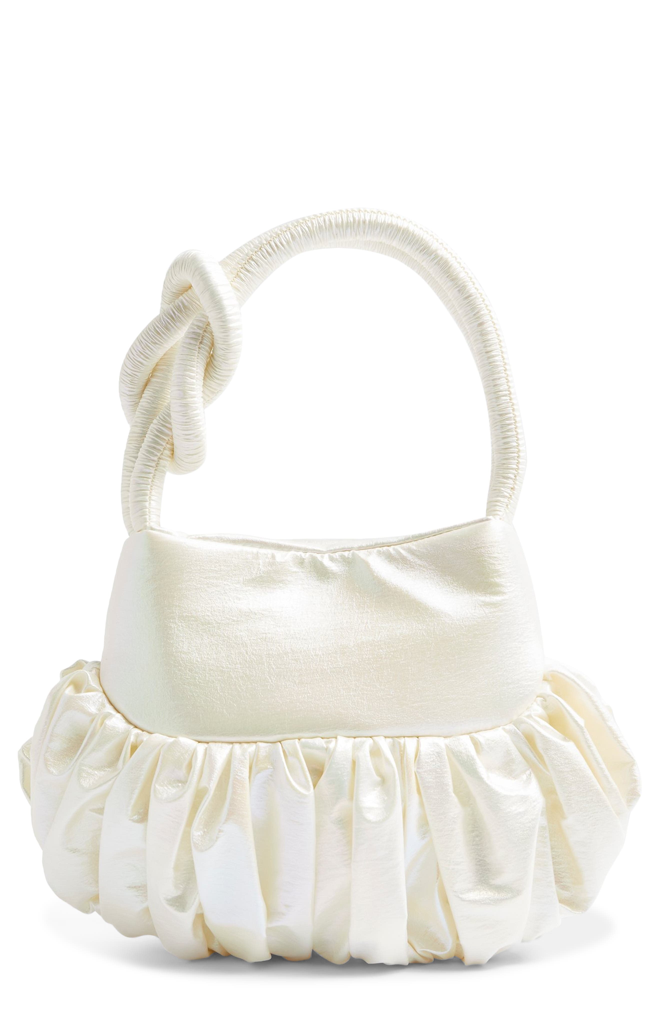 Topshop Metallic Knot Bag, Main, color, 