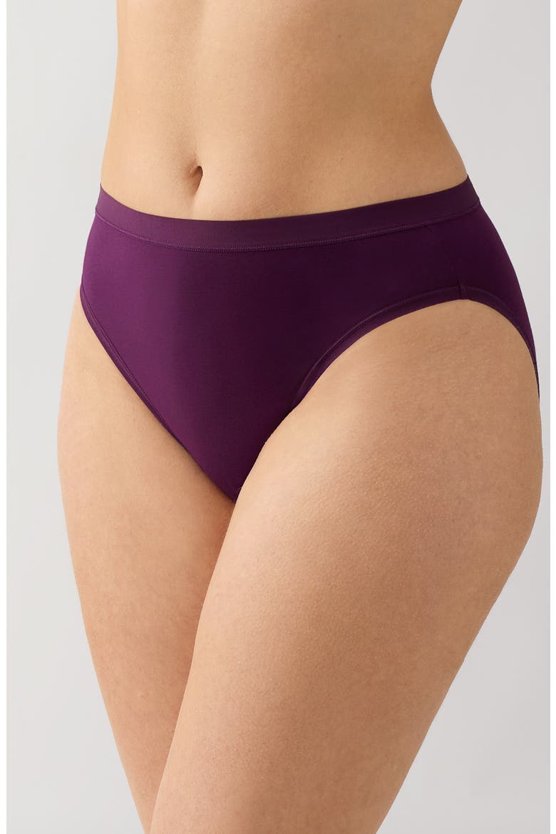 Understated Cotton Blend High Leg Briefs, Alternate, color, WINTER BLOOM