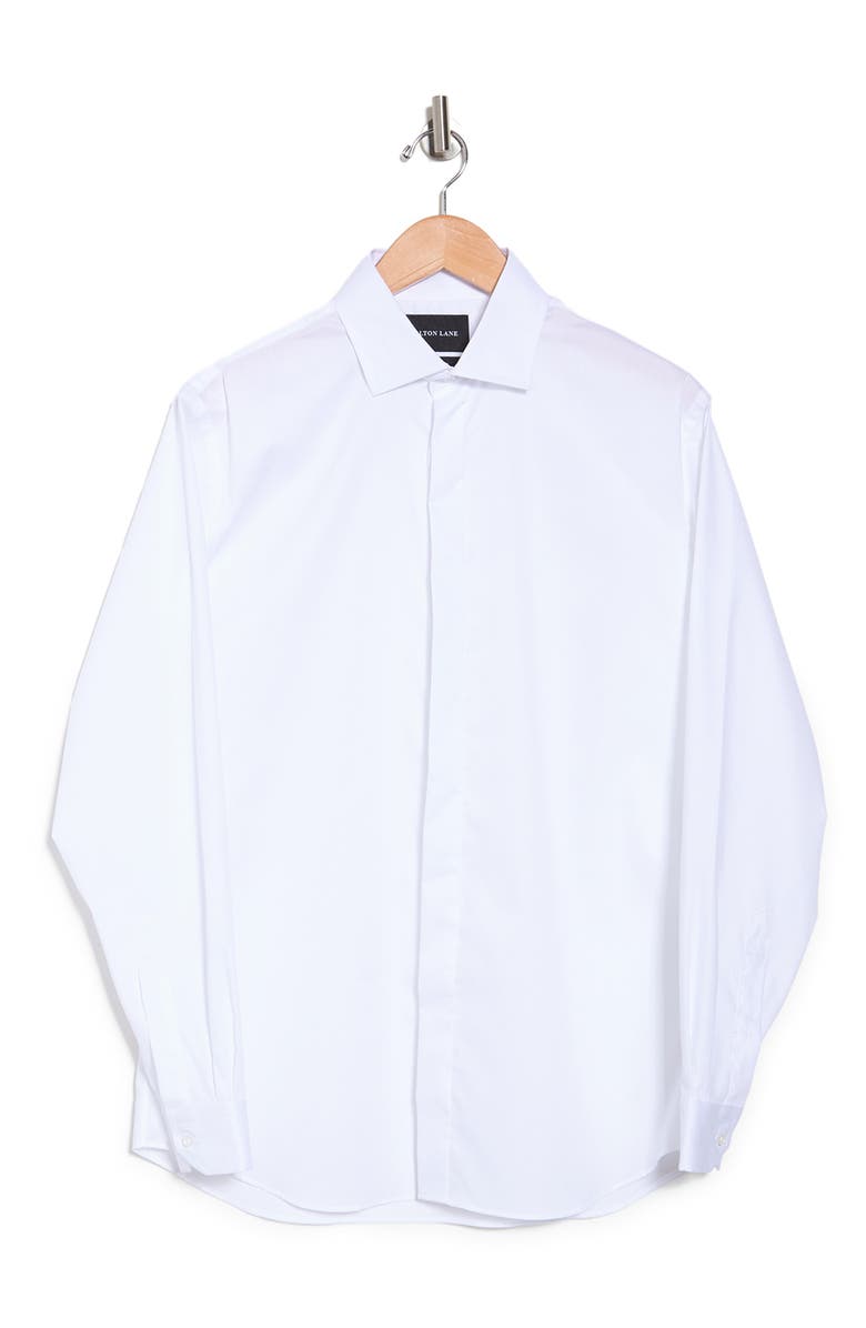 Alton Lane Mercantile Tuxedo Performance Shirt, Alternate, color, White Pique