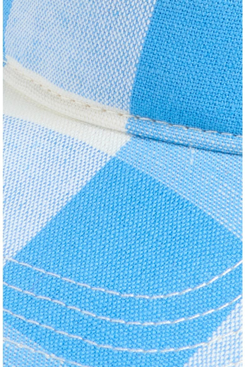 Bow Visor, Alternate, color, BLUE GINGHAM