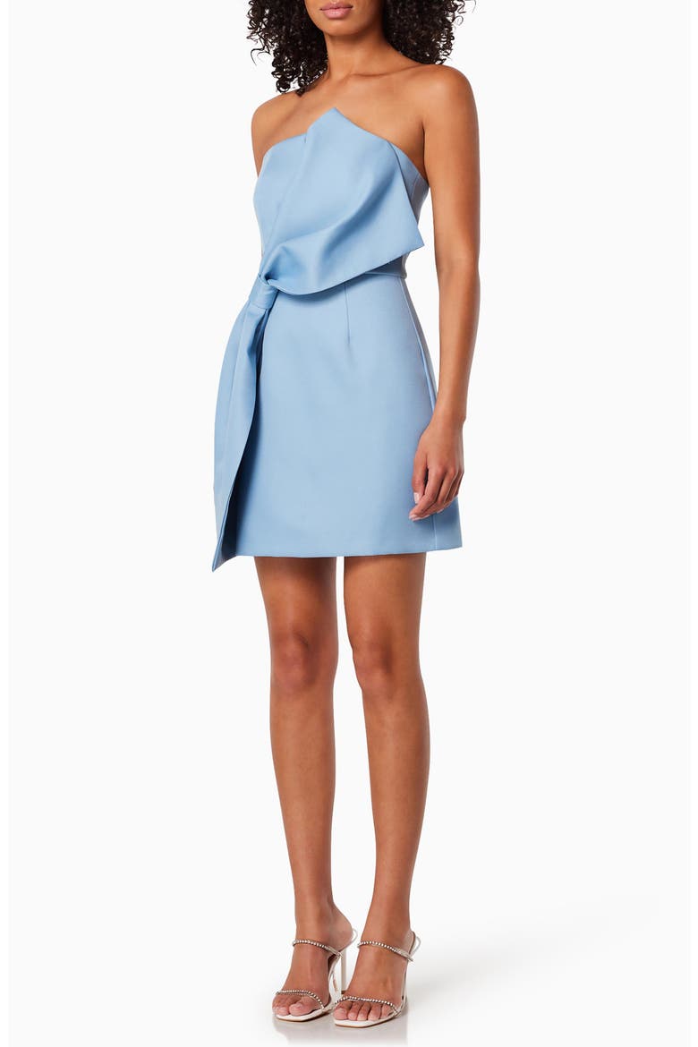 Zurich Strapless Minidress, Alternate, color, CORNFLOWER