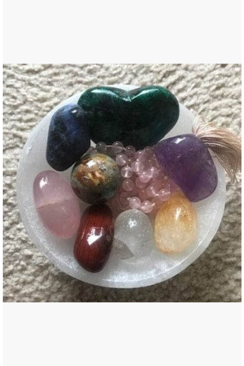Selenite Crystal Recharging Bowl, Alternate, color, White