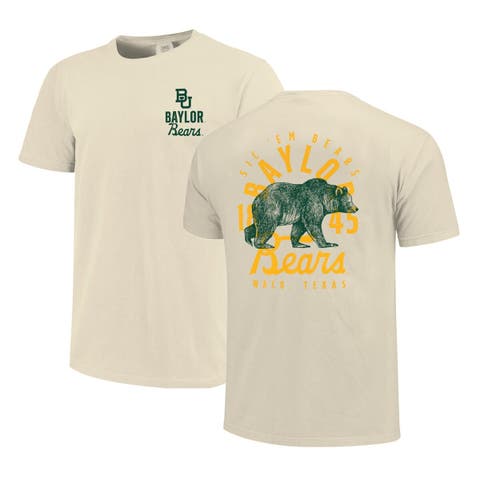 Men's Cream Baylor Bears Comfort Colors Mascot Overlay T-Shirt