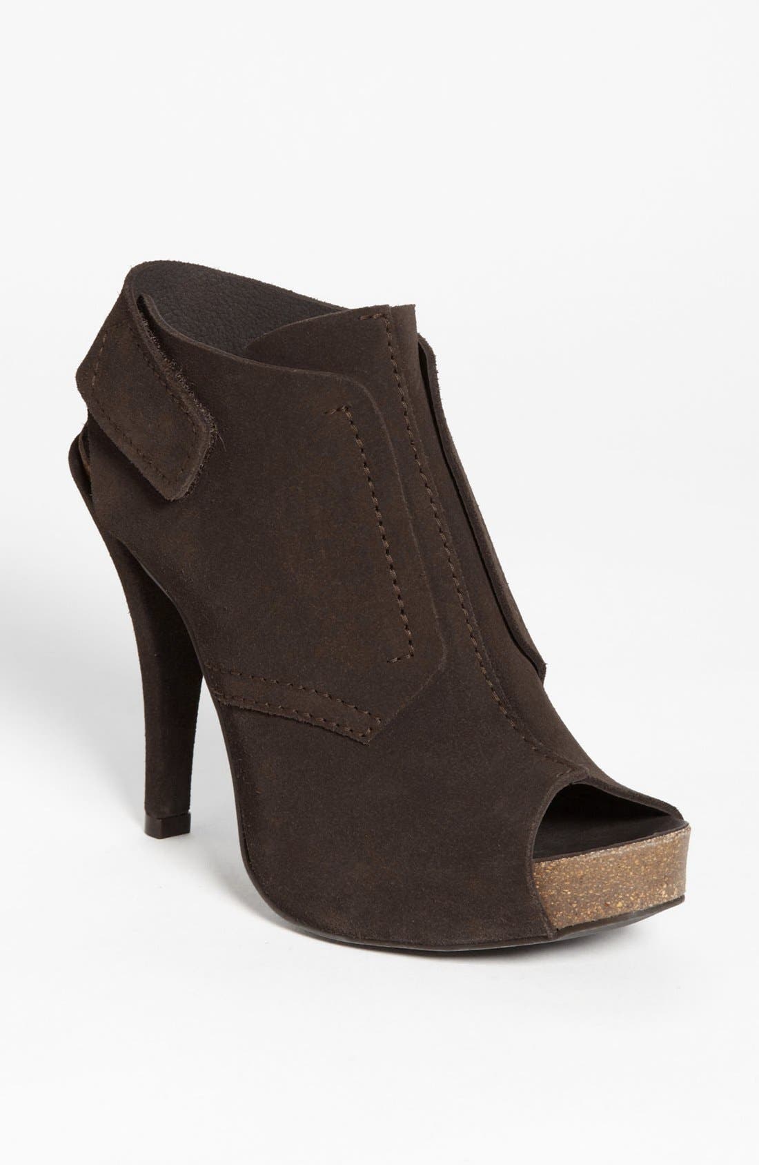 Open Toe Bootie, Main, color, SMOG