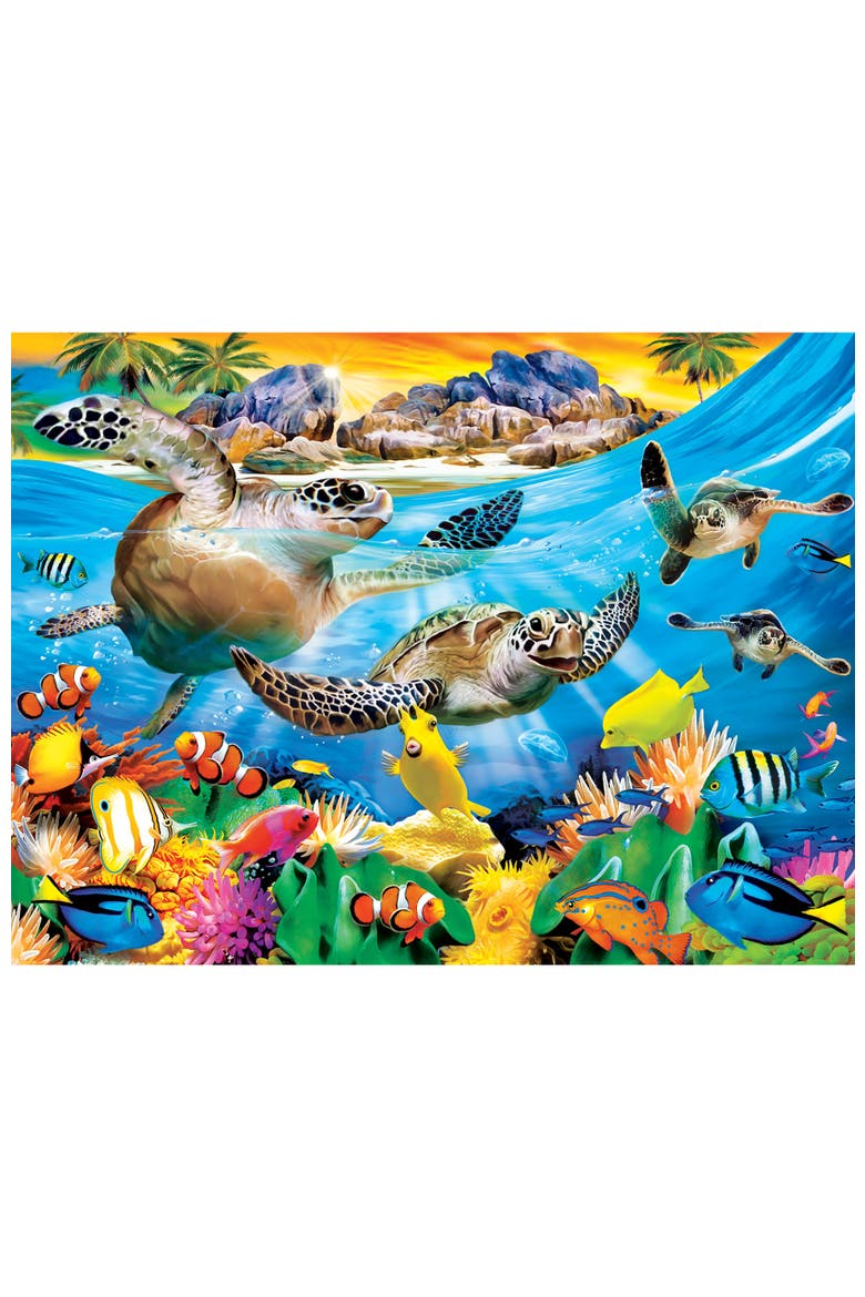 Breaking Waves 300 Piece Jigsaw Puzzle, Alternate, color, Multicolor