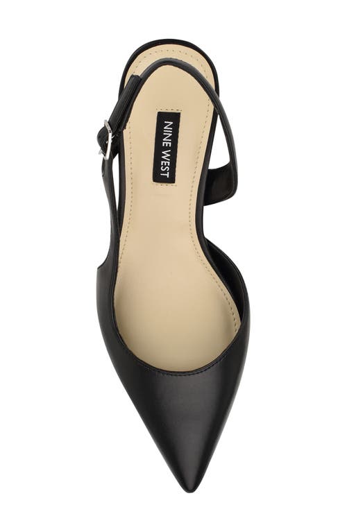 Nine West Renela Pointed Toe Slingback Pump In Black 001