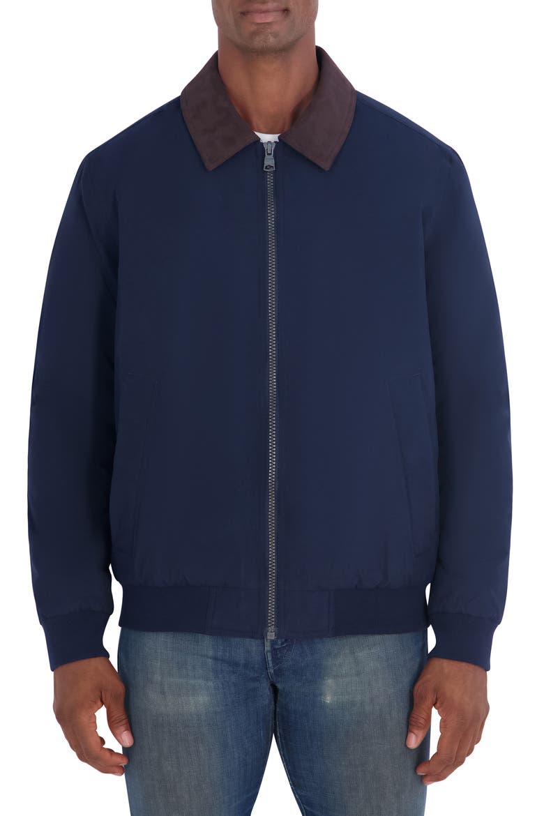 Heritage Shirt Collar Jacket, Main, color, NAVY