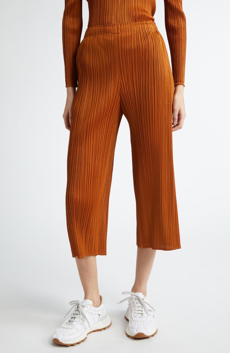 Pleats Please Issey Miyake Monthly Colors November Pleated Wide Leg Pants, Main, color, 