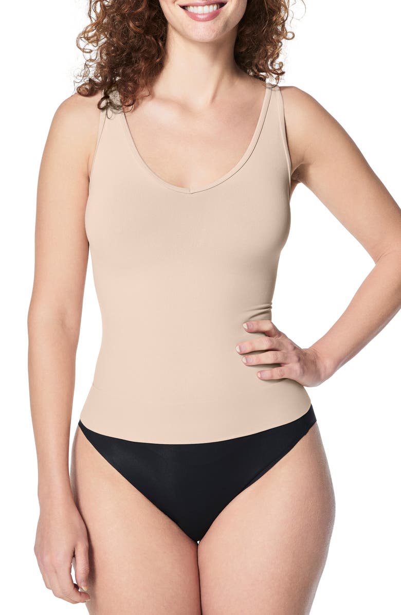 SPANX<sup>®</sup> SPANXsculpt<sup>™</sup> Seamless Power Tank, Main, color, Oat