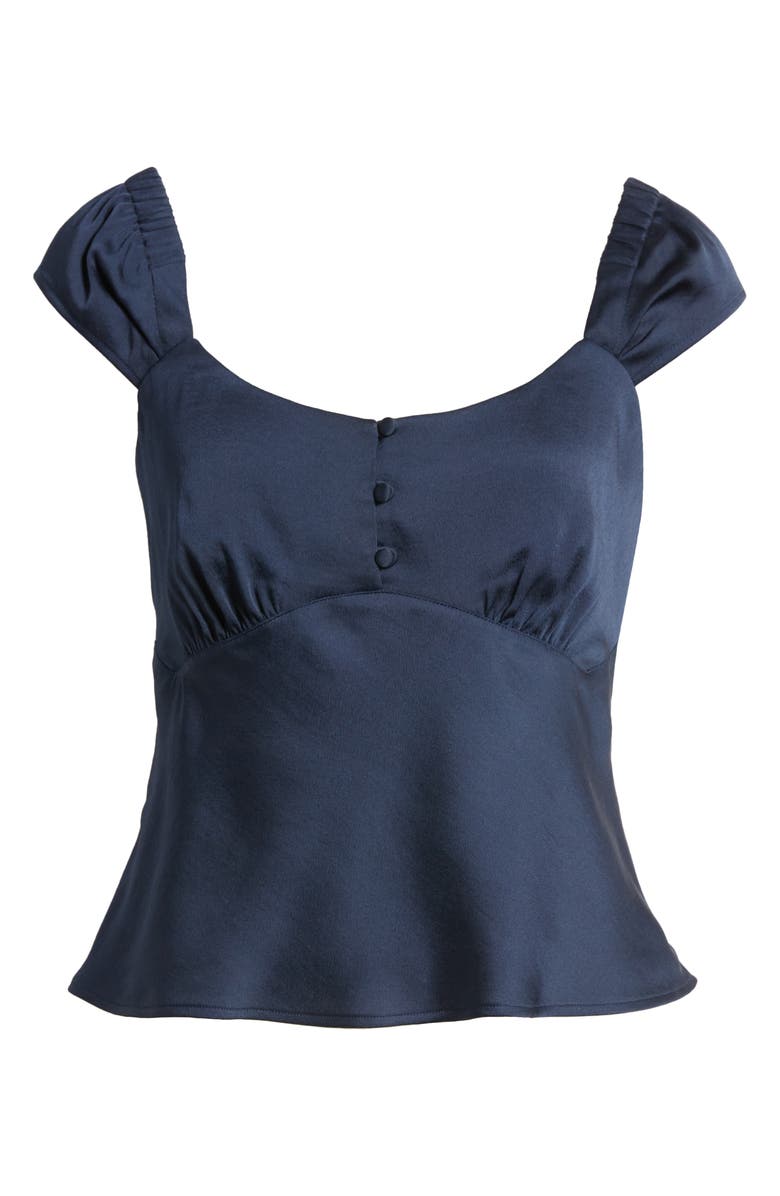 Treasure & Bond Cap Sleeve Satin Top, Alternate, color, 
