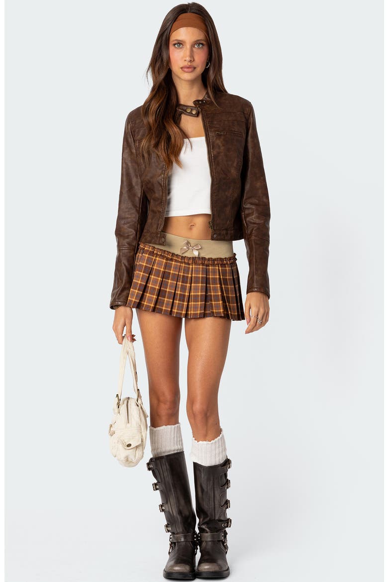 Alexi Pleated Plaid Skort, Alternate, color, MIX