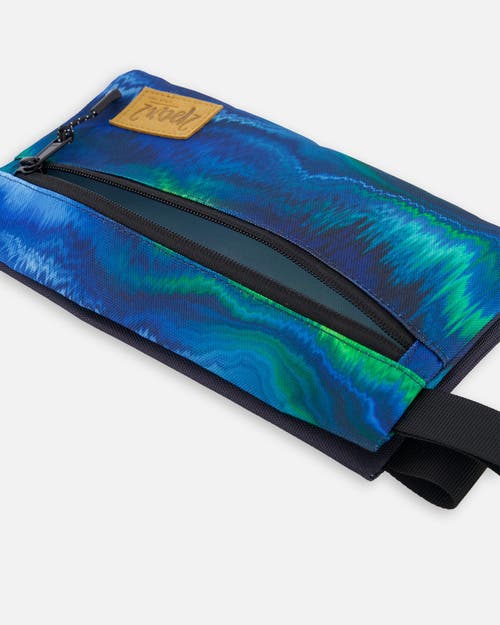 Deux Par Deux Boy Double Pencil Case In Multi