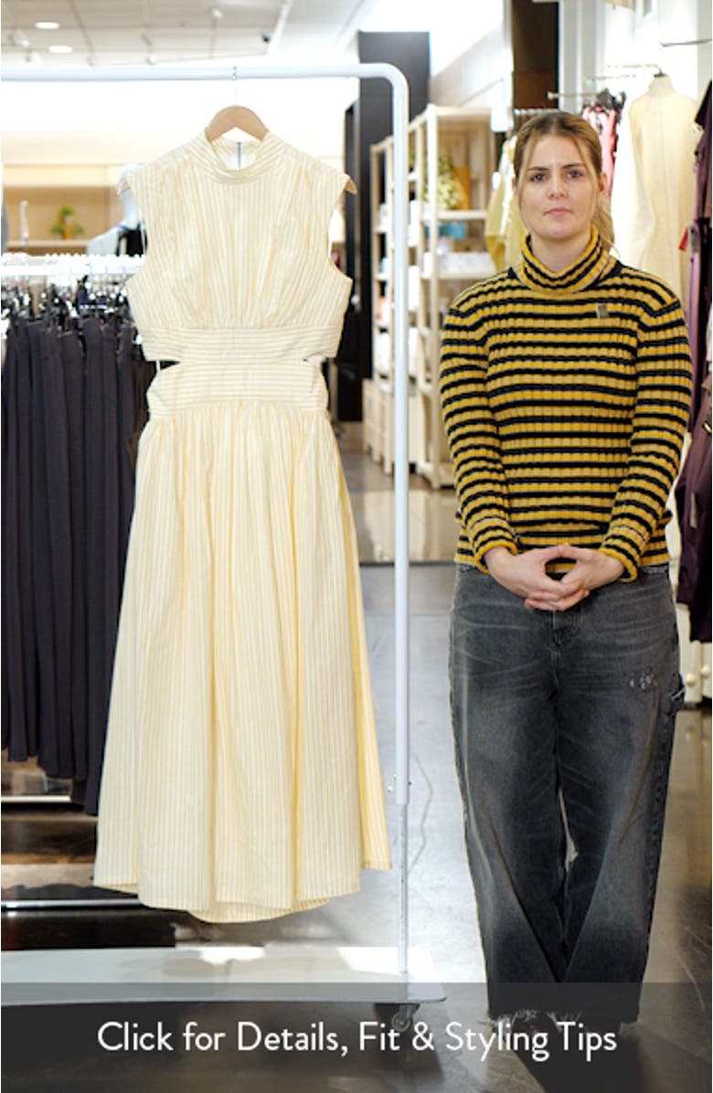 The Julianne Stripe Cotton Maxi Dress, sales video thumbnail