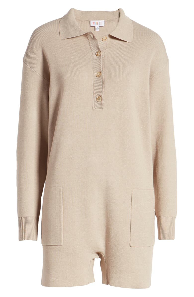 WAYF '98 Tai Long Sleeve Romper, Alternate, color,