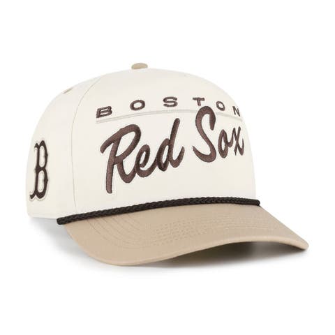 Men's '47 Natural/Tan Boston Red Sox Neutral Terrain Hitch Rope Adjustable Hat