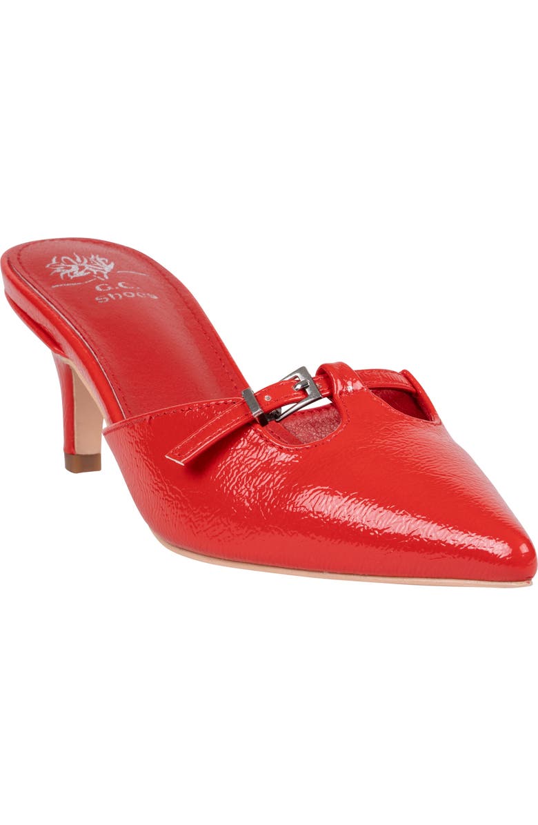 GOOD CHOICE NEW YORK Simone Pointed Toe Mule, Main, color, Red