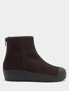 Bally Curling Bootie in Suede with Lamb Fur Lining