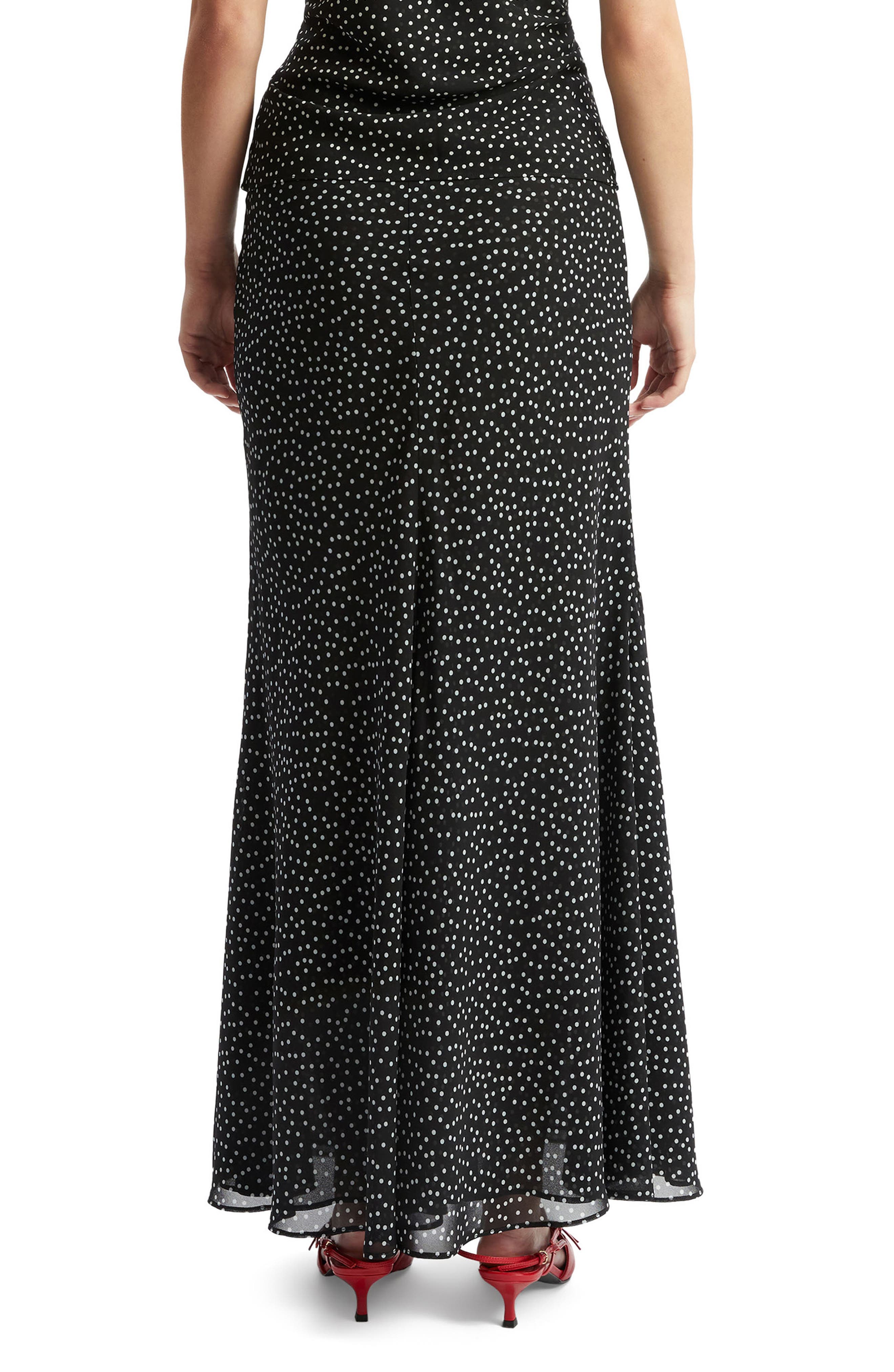 Monroe Polka Dot Maxi Skirt - image 2