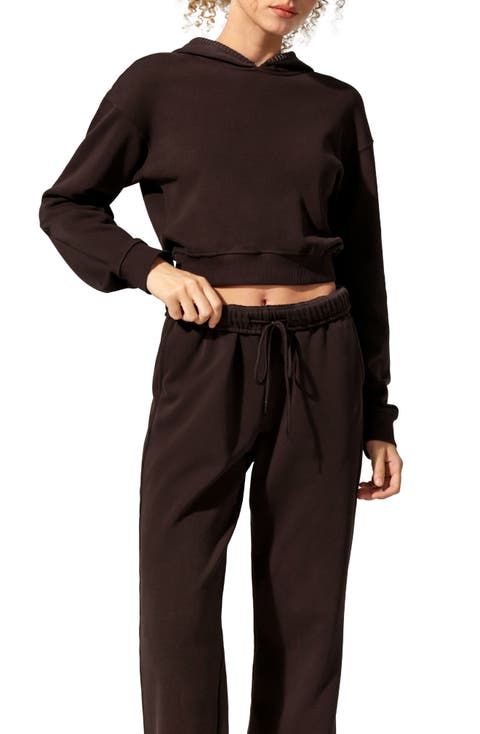 SILKERRY Cropped Fit Seamflow Poise Pullover Hoddie