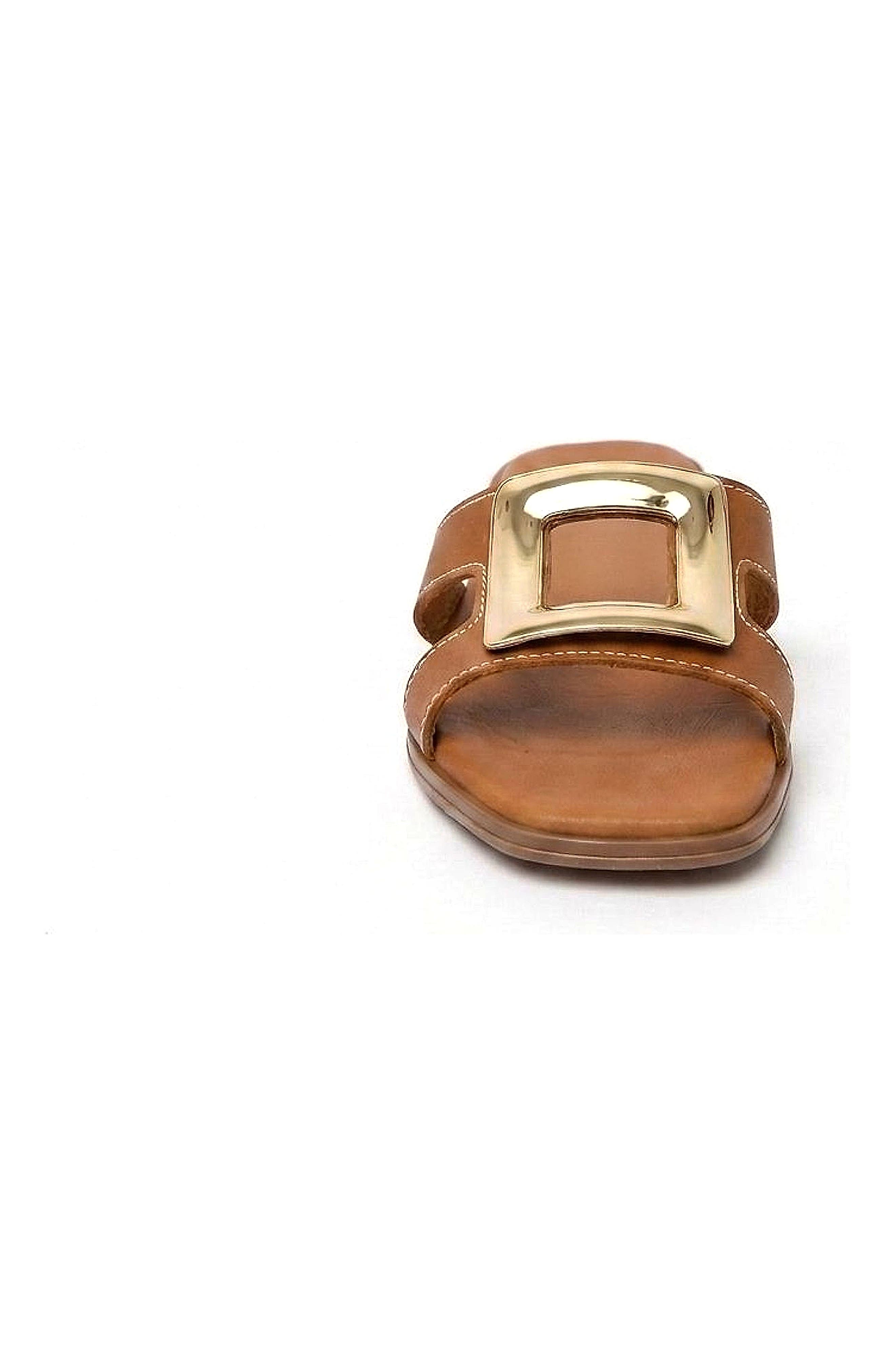 Brisa Flat Sandal, Alternate, color, Tan